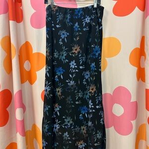 Wild Fable Black Dress with Blue Accents